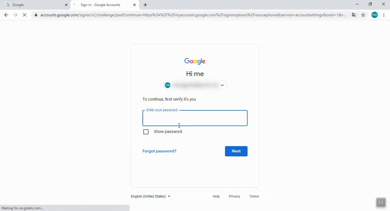 google account