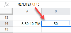 google sheets HOUR MIN SECOND FUNCTION 3