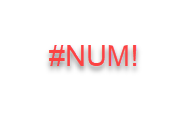 google sheets #NUM! error