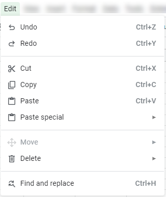 google sheets edit menu 2022 1