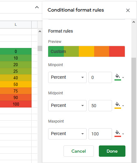 google sheets menu format conditional formatting 8