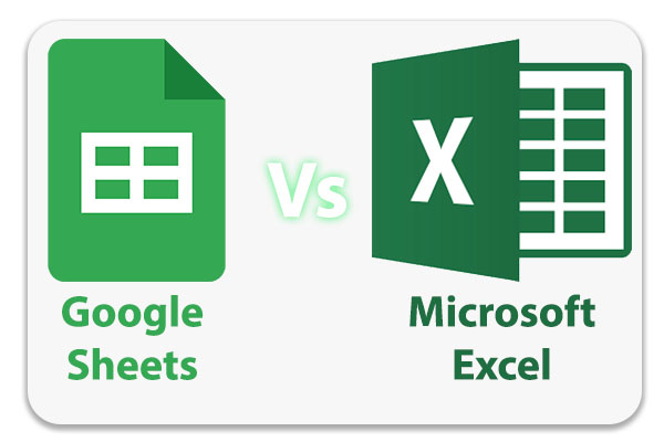 مقایسه اکسل و گوگل شیت