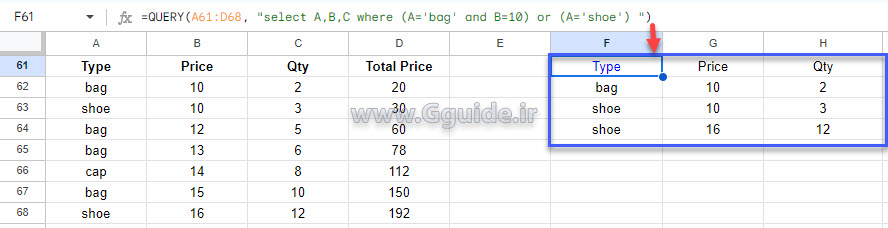 magic of query function in google sheets 7