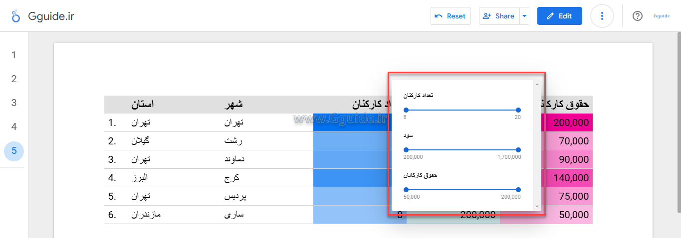 کاربرد گزینه Metric sliders در لوکر استودیو 3