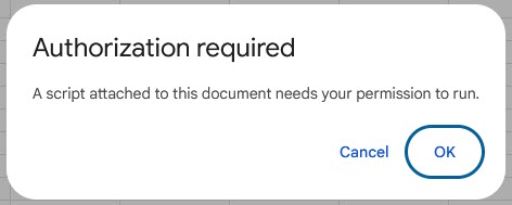 فعال سازی و اجازه دسترسی به اسکریپت های نوشته شده در گوگل شیت 1